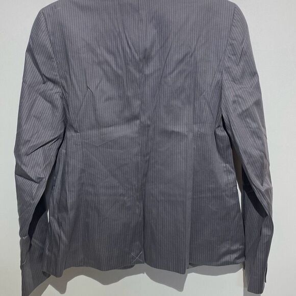 Ann Taylor Women's Gray Pinstripe Single Breasted Blazer Jacket Size 6P NWT - Picture 6 of 8